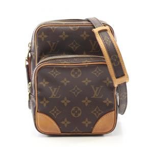 LOUIS VUITTON Brown Monogram Leather Shoulder Bag